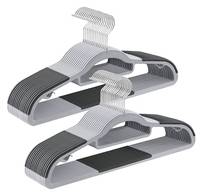 SONGMICS Kleiderbügel grau, 30 St.