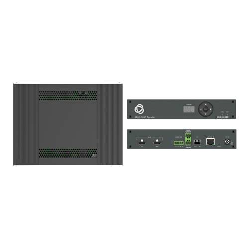 KRAMER KDS-100DEC - 4K AVoIP Streaming-Decoder mit Audio (4K@60Hz | 4:2:2 | H.264 & H.265 | HDMI | Open Standard | PoE+)