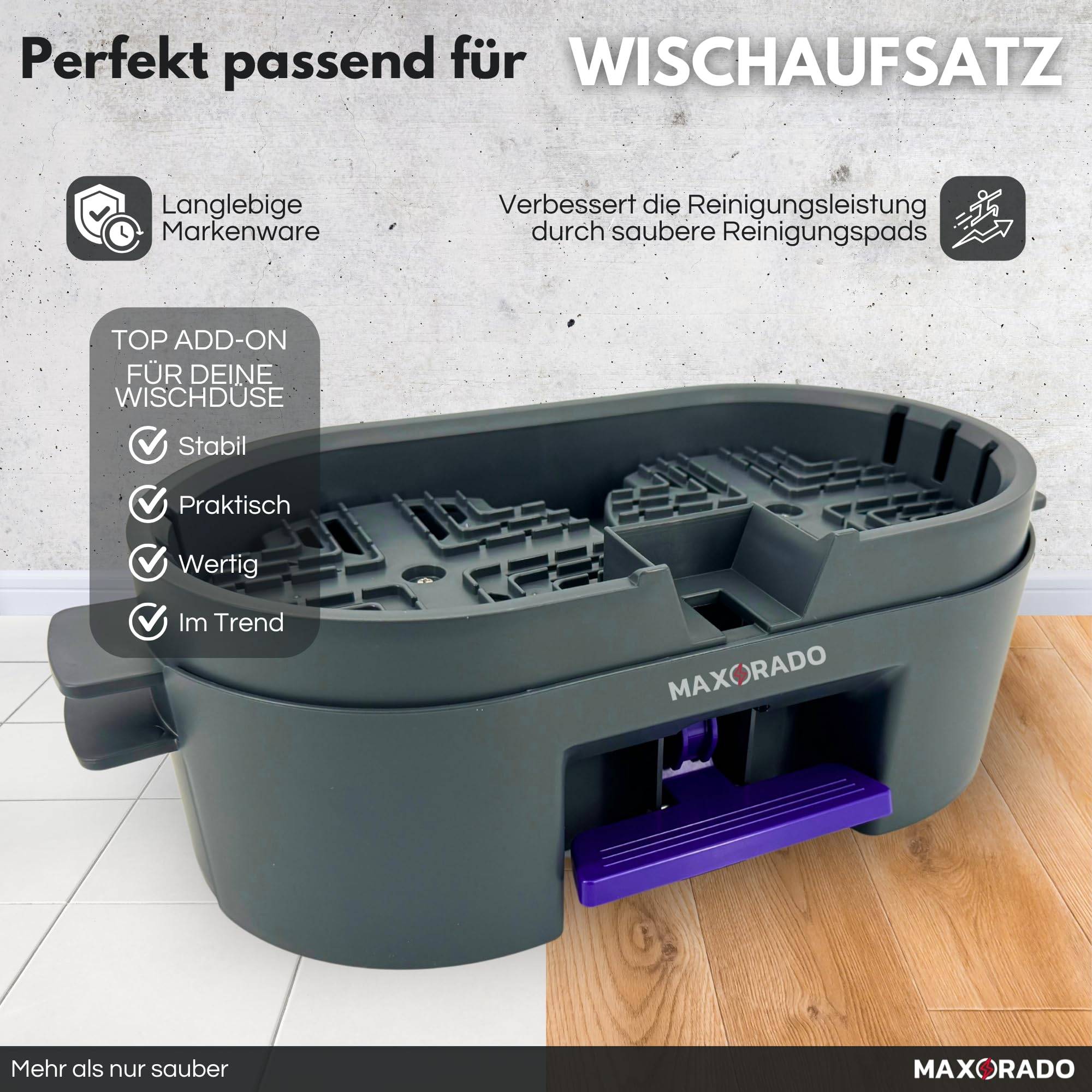 Eimer für Wischaufsatz Staubsaugerdüse Staubsauger kompatibel mit Dyson kompatibel mit Italdos VHBW DrRobor Wisch Mob Aufsatz