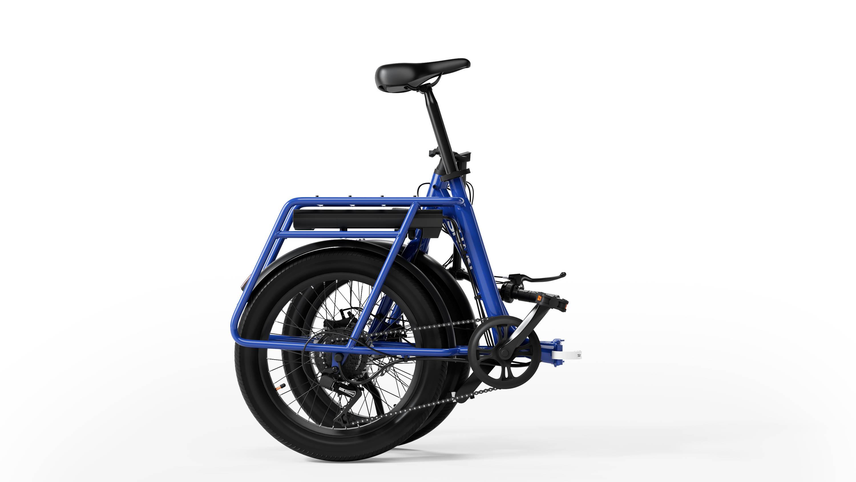 SHARP BD03EBL - faltbares e-Bike - 20 Zoll Klapprad (250W, 10,4 Ah Batterie, 7-Gang, 25km/h, bis zu 40km) - blau