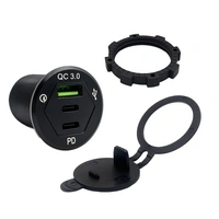 Offgridtec USB-Dreifachsteckdose 12V/24V 2x 18W USB-C und 1x 18W USB-A KFZ-Schnellladeadapter mit Abdeckung Offgridtec USB-Dreifachsteckdose 12V/24V 2x 18W USB-C und 1x 18W USB-A KFZ-Schnellladeadapter mit Abdeckung