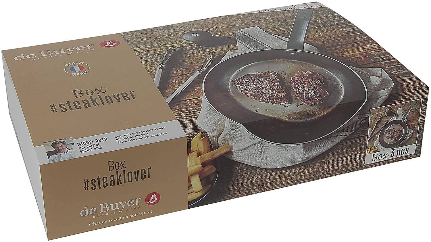 Scopri la versatilità della De Buyer BOX TEAKLOVER MINERAL B 26 con Zange e Mühle