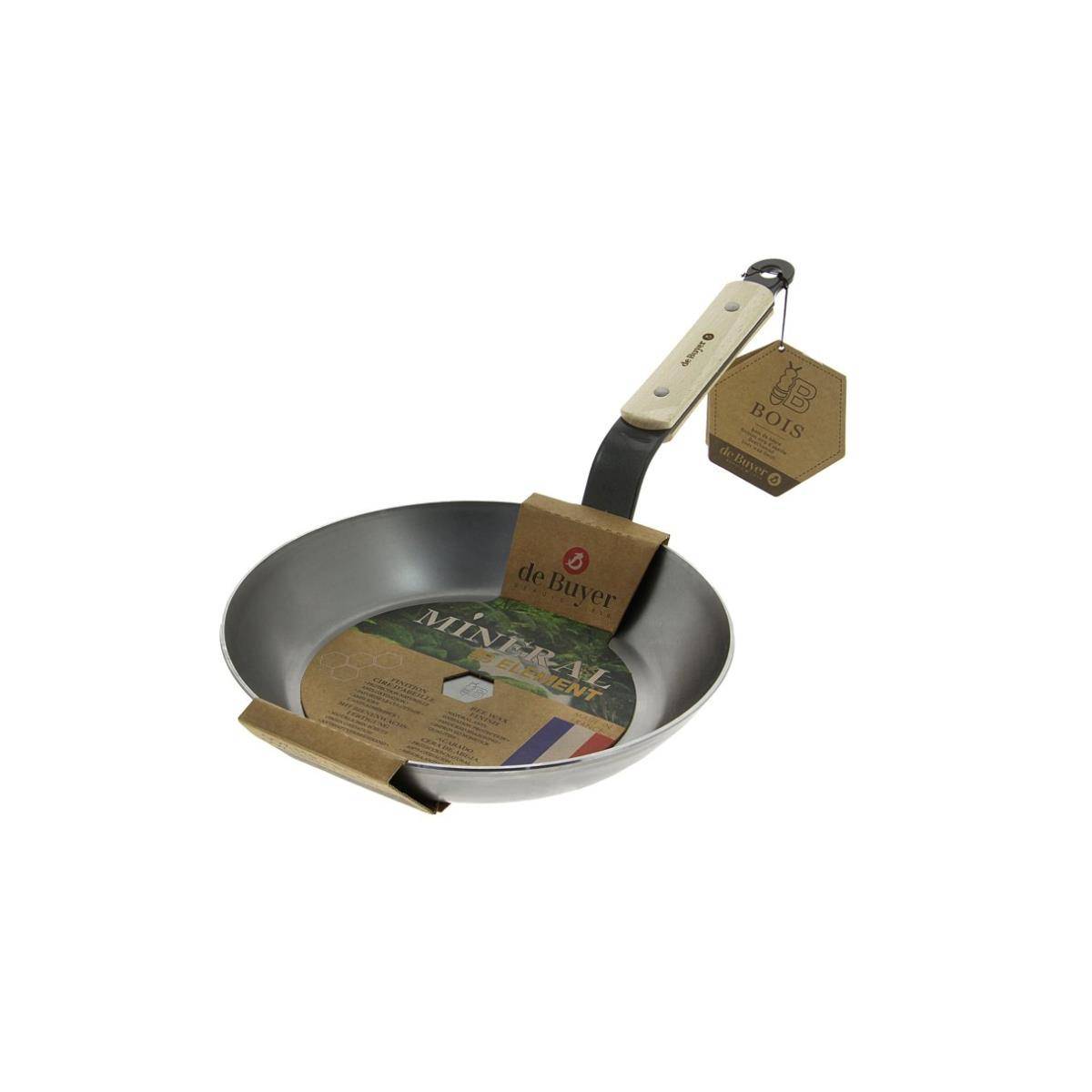 de Buyer Mineral B Runde Bratpfanne Mineral B Bois, 26cm