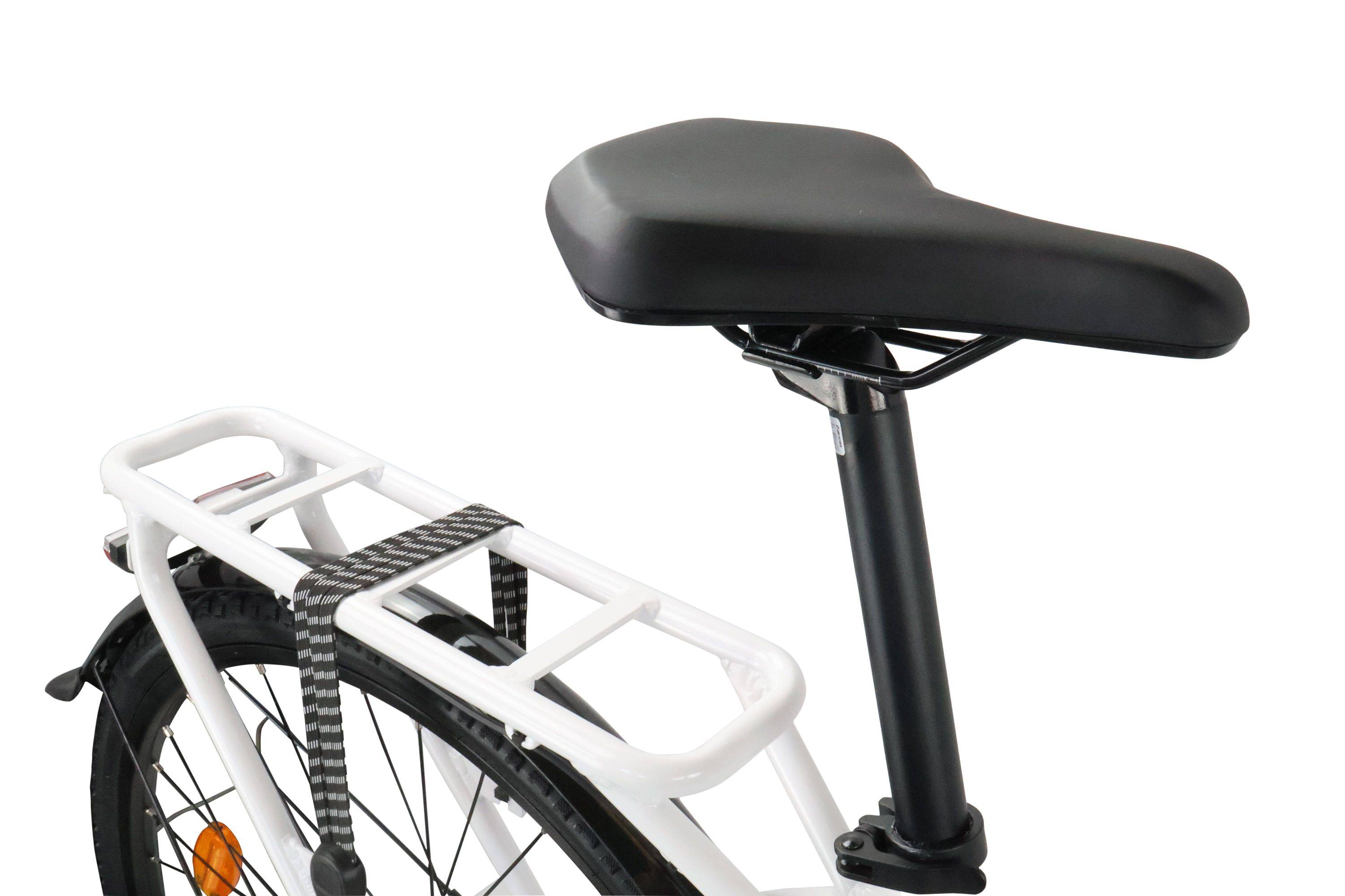 SHARP ED05EW - City e-Bike für Damen - 28 Zoll Tiefeinsteiger (250W, 7-Gang Shimano, 80km Reichweite,