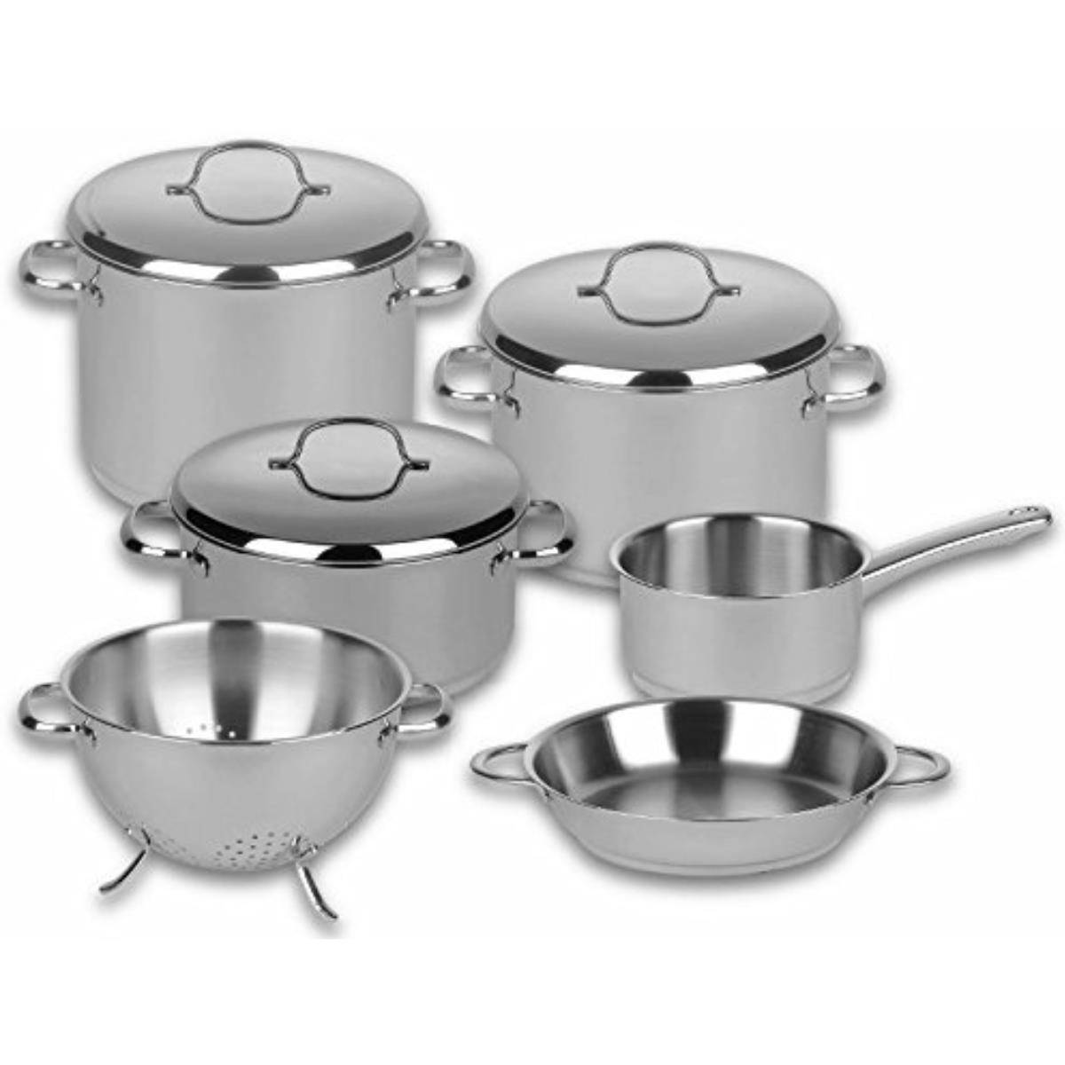 Riess Hoher Topf Cristall mit Deckel Ø16cm Edelstahl