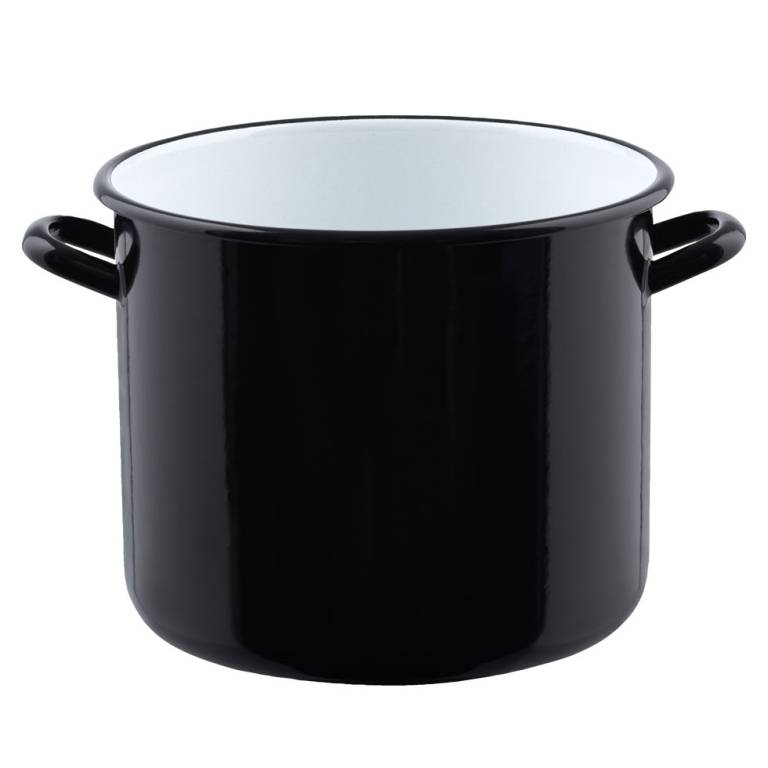 Riess Riesen Topf mit Bördel Ø28cm 13L Riesen und Zwerge Emaille