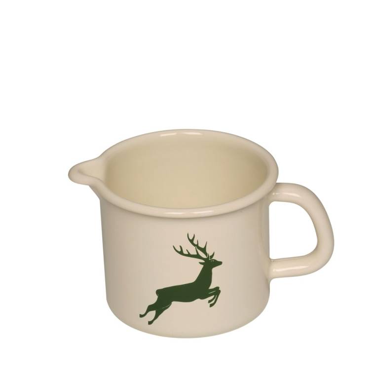 Riess Schnabeltopf Ø12 cm 1L Hirsch Grün Emaille