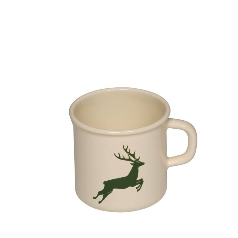 Riess Becher 3/8L Ø8cm Hirsch Grün Emaille