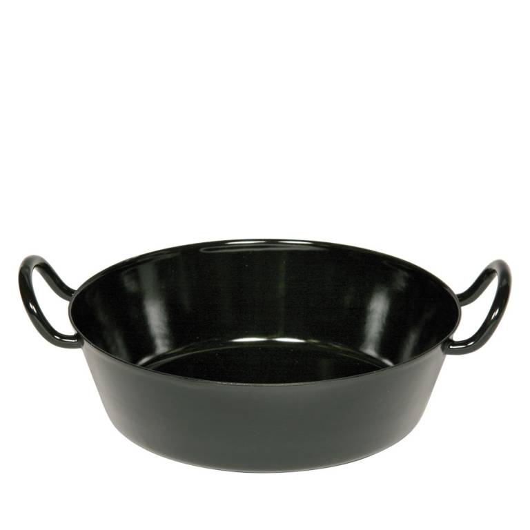 Riess Schnitzelpfanne Ø30cm 3,5L Schwarz Emaille