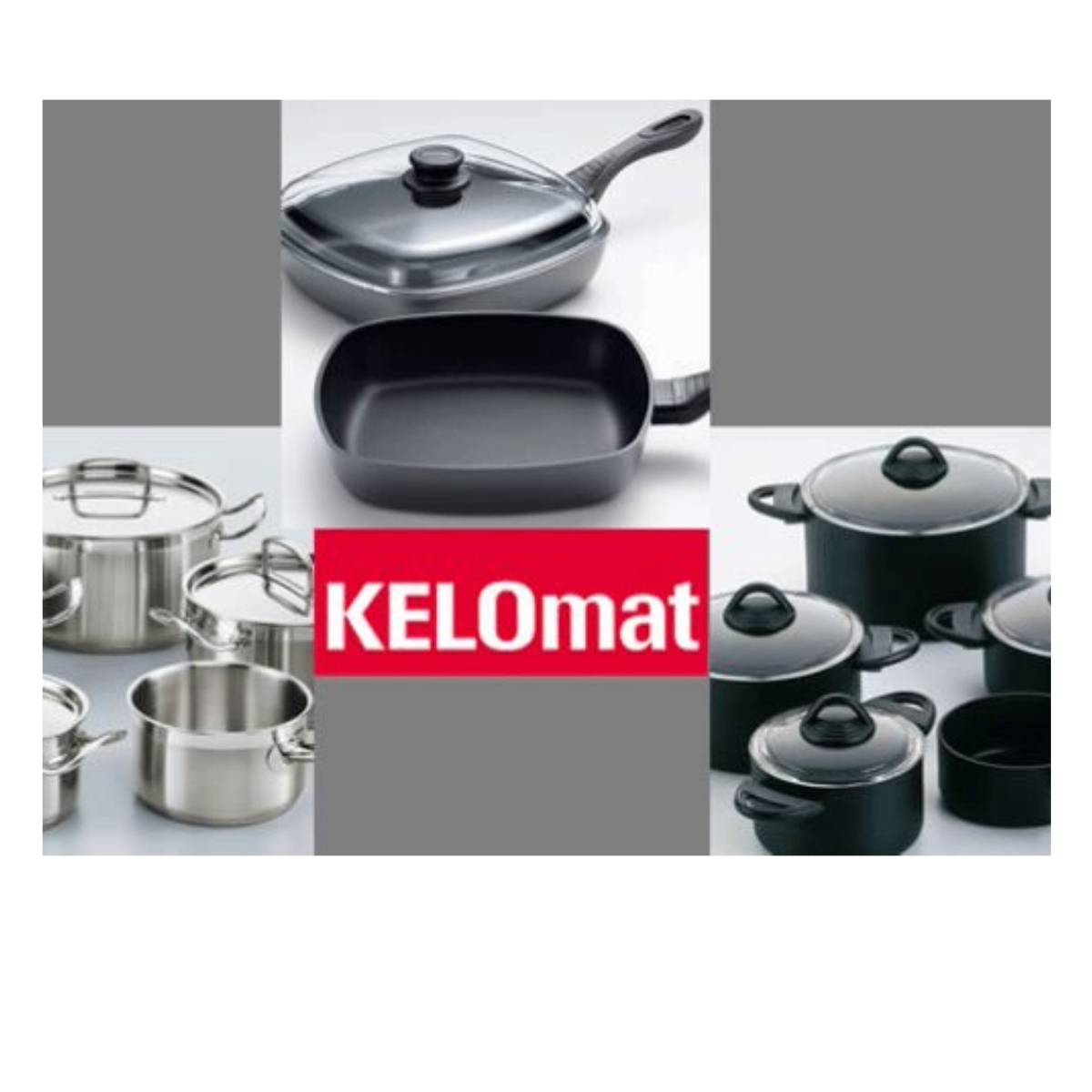 Kelomat Standardpfanne Montana Plus Ø24 cm Alulegierung Antihaft Schwarz Induktion