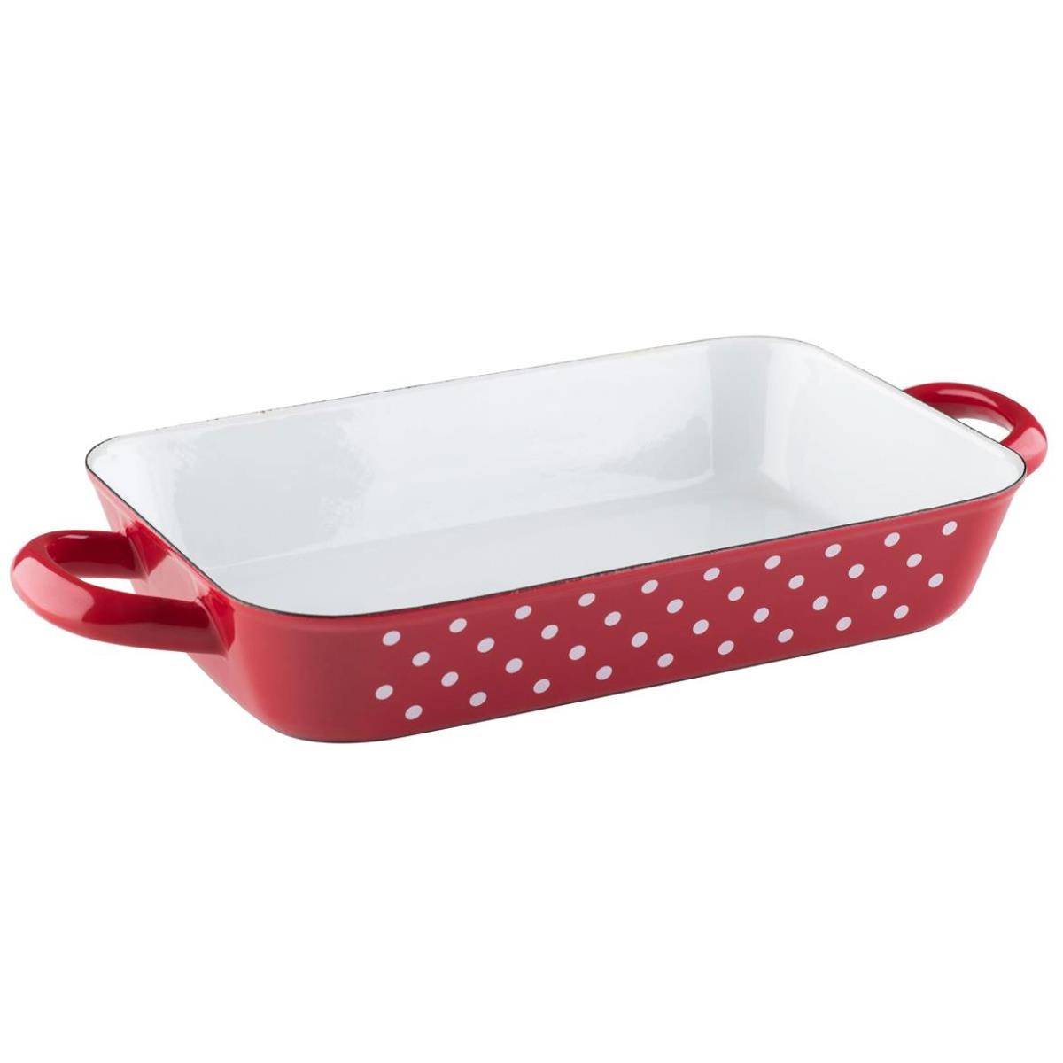 Pentola Riess 26/17cm in Emaille Country Pünktchen Rossa: Eleganza e Versatilità