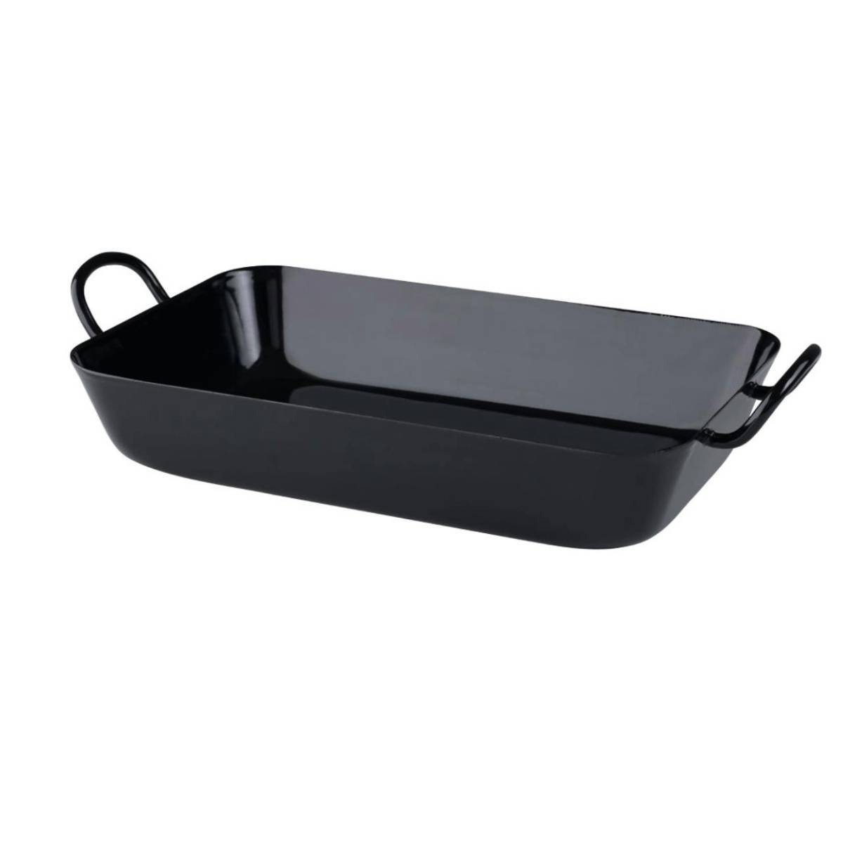 Riess Oma's poêle à frire 37/22cm moule à pâtisserie émaillé noir