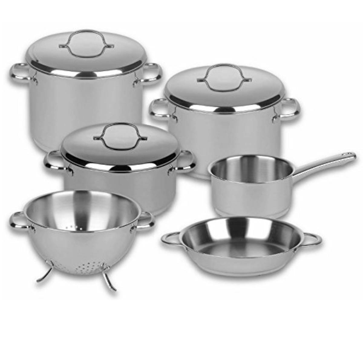 Riess Kasserolle Cristall mit Deckel Ø18cm 2 Liter Edelstahl