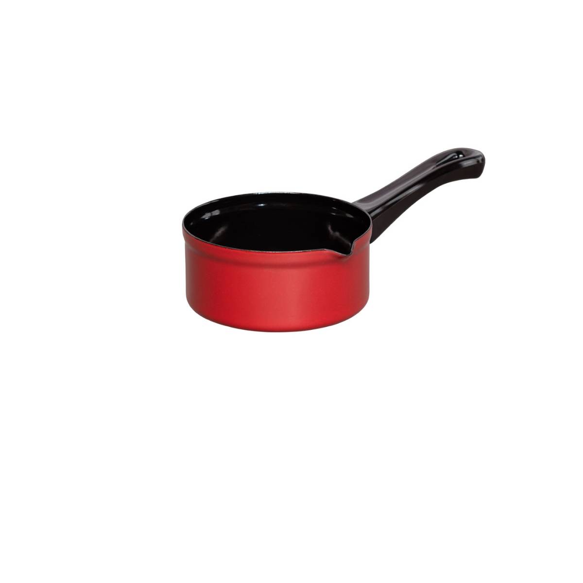 Riess Babystielkasserolle 14cm 0.75l Schwarz/Rot