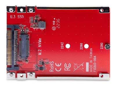 STARTECH M.2 auf U.3 Adapter/Konverter Komponenten Zubehör für Speicherlaufwerke