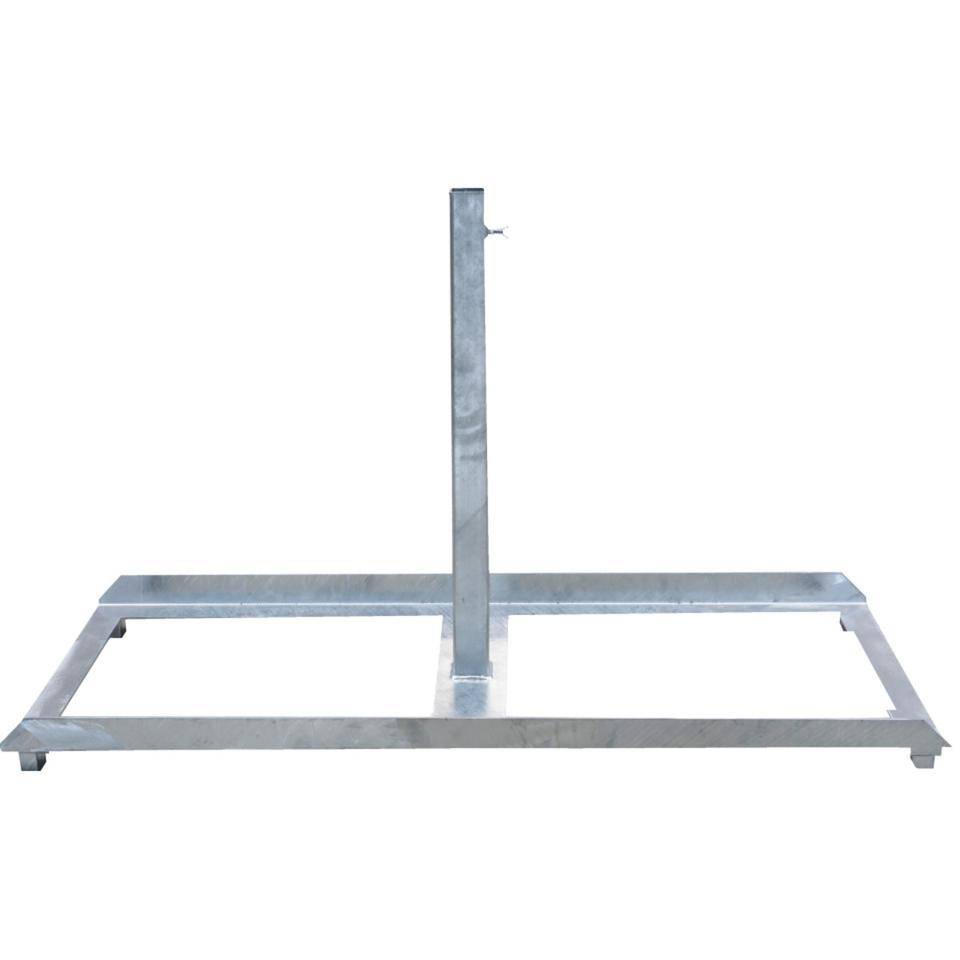 K.57 Schilderständer, zur Aufnahme von Schaftrohren 40x40mm, Stahl, 1200x458mm