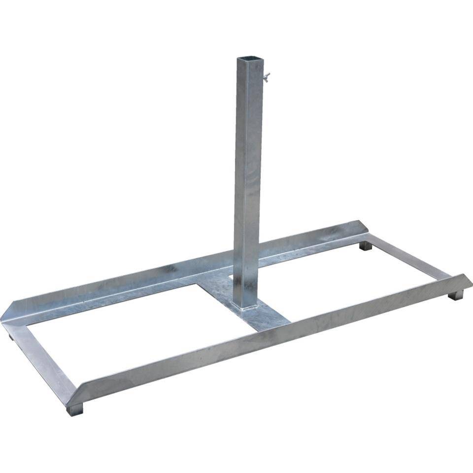 K.57 Schilderständer, zur Aufnahme von Schaftrohren 40x40mm, Stahl, 1200x458mm