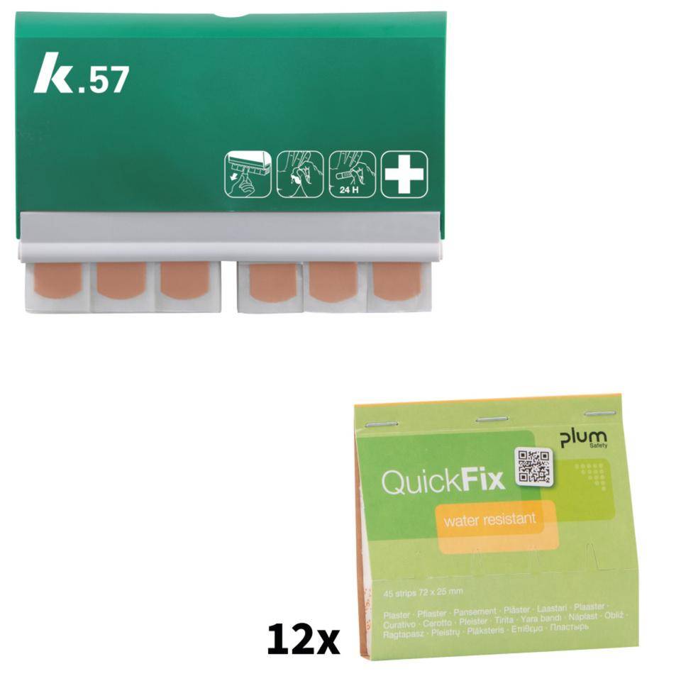 K.57 Vorteils-Set QuickFix wasserfest, 12x Nachfüllpack wasserfest