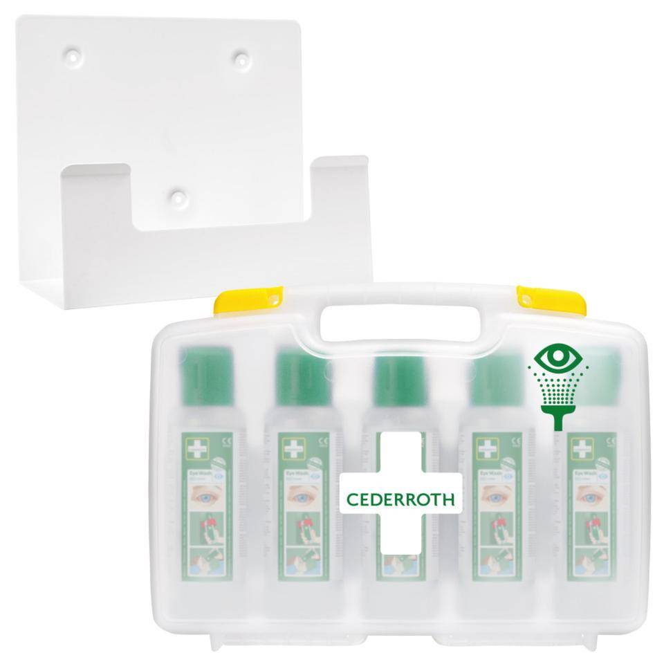 CEDERROTH Augenduschen-Koffer, mit Wandhalterung