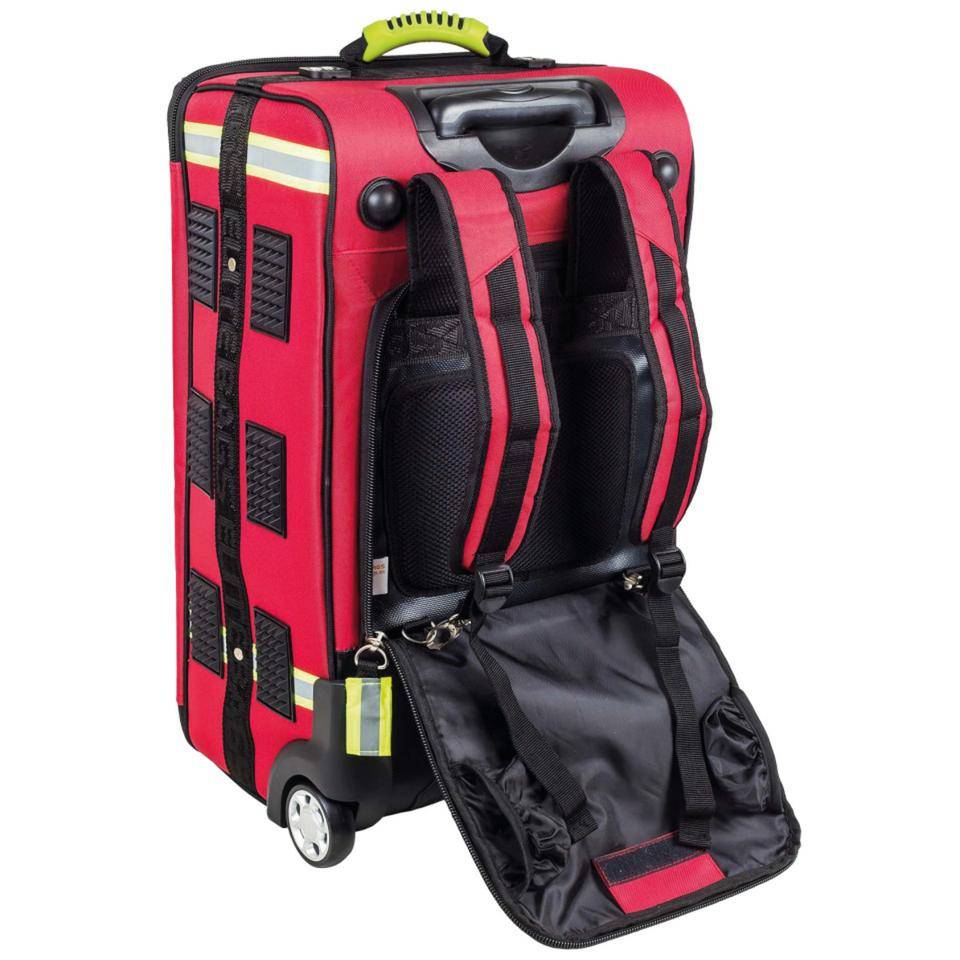 ELITE BAGS Beatmungskoffer mit Trolley-System EMERAIR TROLLEY, rot, 310x350x610mm