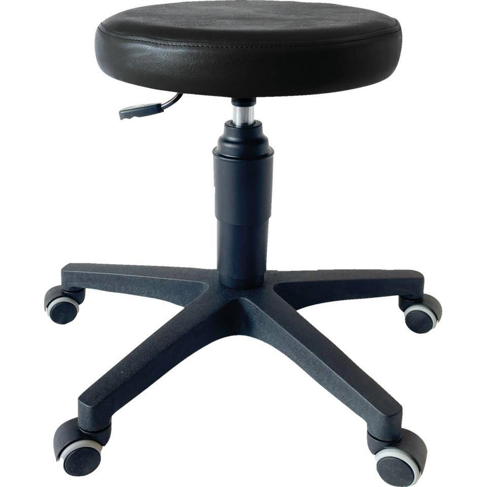 Drehhocker ultraSWIVEL, schwarz, Kunststoff, Höhe: 39-52cm, Ø35cm, 4,9kg