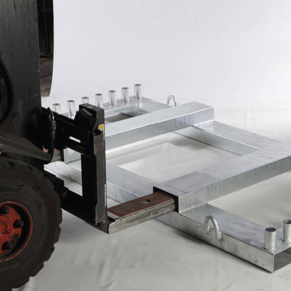 K.57 Transporttraverse, für Schrankenzäune und Leitbaken, Stahl,2240x1120mm