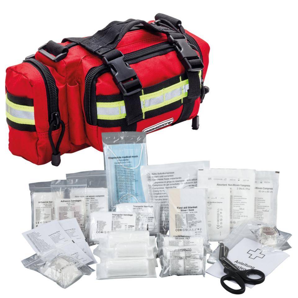 ELITE BAGS Erste-Hilfe Hüfttasche HIPSTER, mit K.57 Füllung DIN 13157, rot