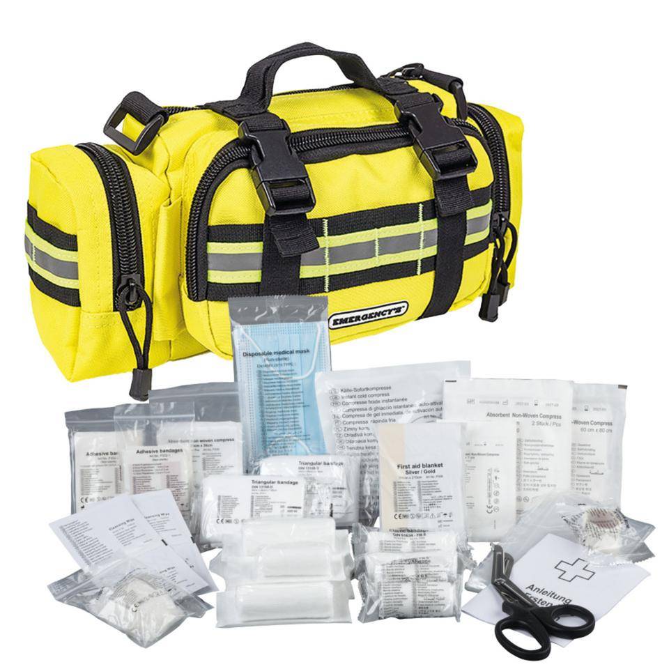 ELITE BAGS Erste-Hilfe Hüfttasche HIPSTER, mit K.57 Füllung DIN 13157, gelb