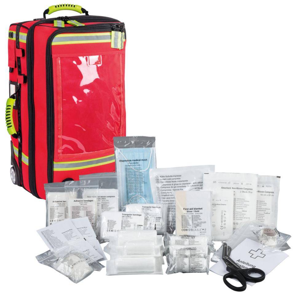 ELITE BAGS Beatmungskoffer, Trolley-System EMERAIR TROLLEY, K.57Füllung DIN 13157