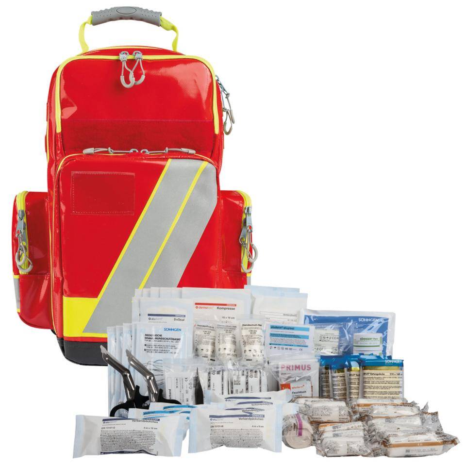 LifeBags Notfallrucksack L, mit SÖHNGEN Füllung DIN 14142, 470x370x220mm