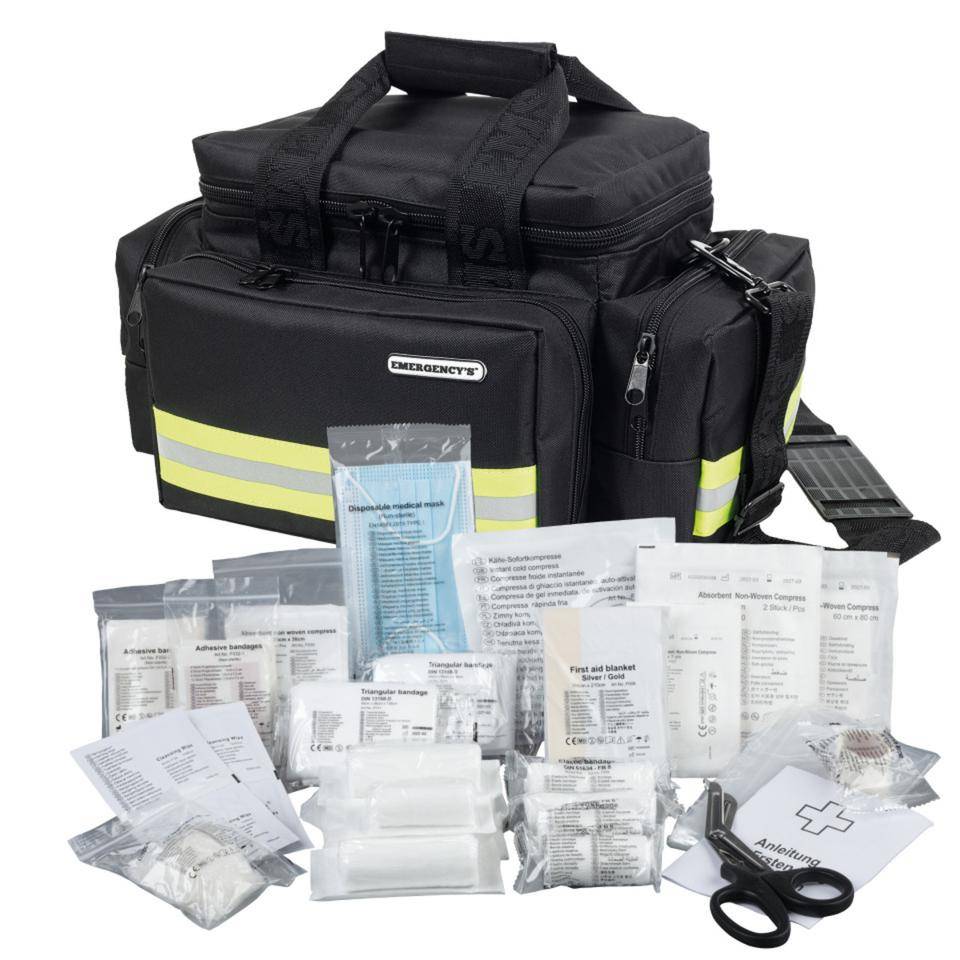 ELITE BAGS Notfalltasche LIGHT BAG, mit K.57 Füllung DIN 13157, schwarz
