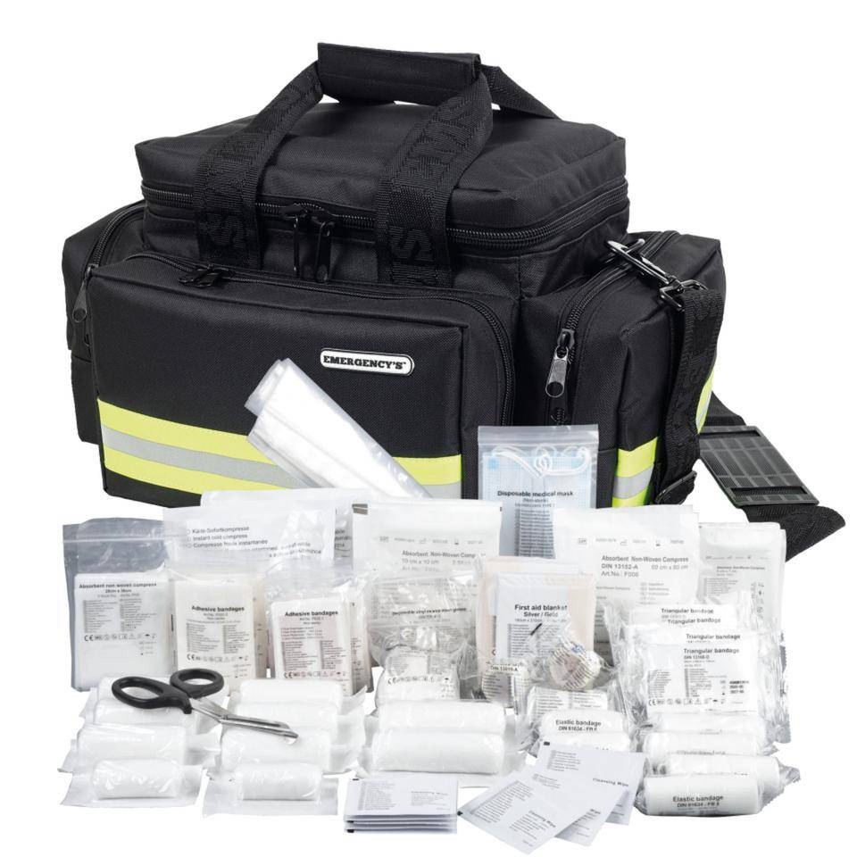 ELITE BAGS Notfalltasche LIGHT BAG, mit K.57 Füllung DIN 13169, schwarz