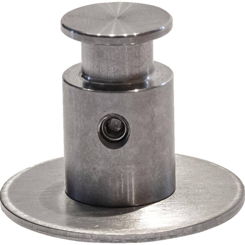 Abstandhalter, Klebemontage, silber, Edelstahl, Ø 14mm, Abstand 15mm