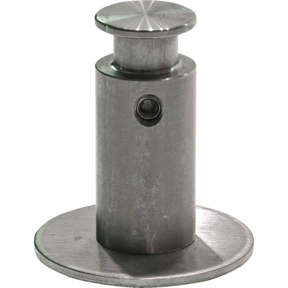 Abstandhalter, Klebemontage, silber, Edelstahl, Ø 14mm, Abstand 25mm