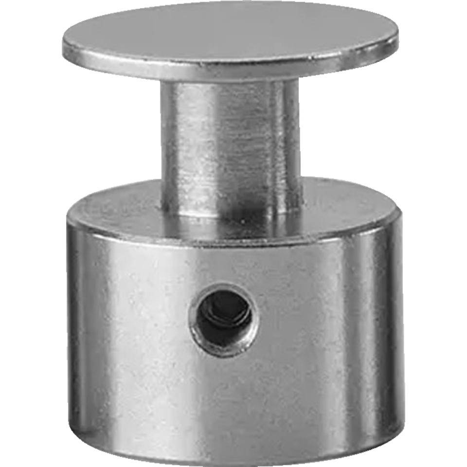 Abstandhalter, Schraubmontage, silber, Edelstahl, Ø 22mm, Abstand 15mm