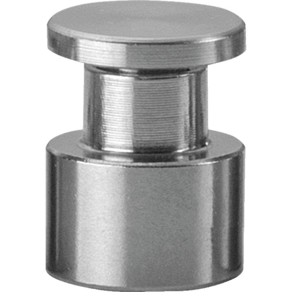 Abstandhalter, Schraubmontage, silber, Edelstahl, Ø 11mm, Abstand 10mm, 4/VE