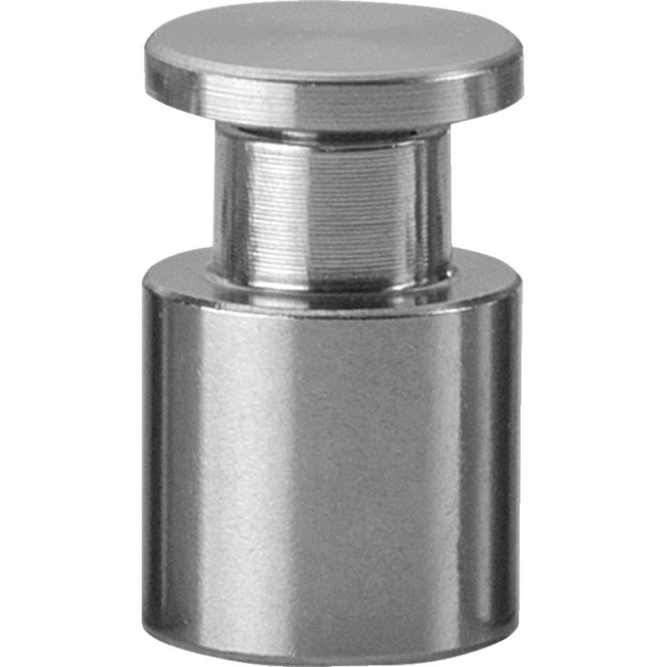 Abstandhalter, Schraubmontage, silber, Edelstahl, Ø 14mm, Abstand 15mm, 4/VE