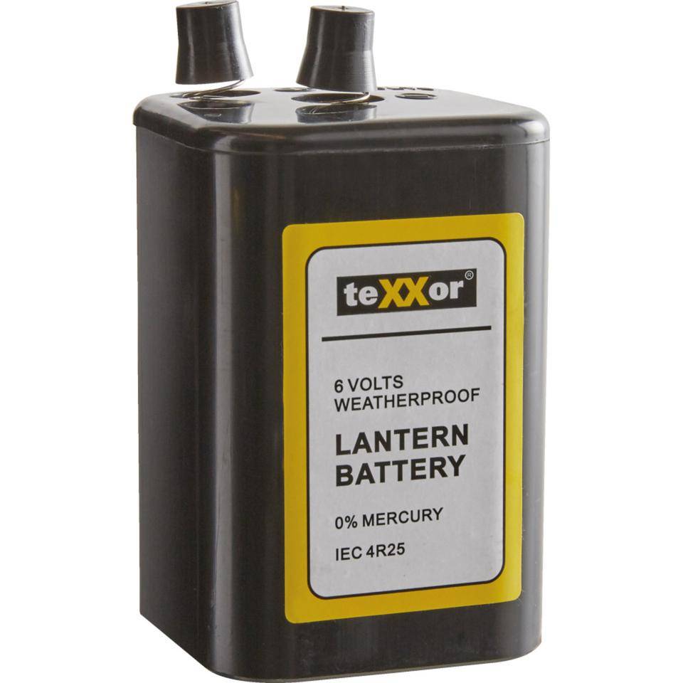 Blockbatterie, Typ 4R25, für Baustellen- und Elektronenblitzleuchten, 6V, 7Ah