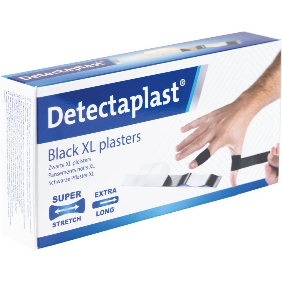 Detectaplast® Pflaster Elastic, schwarz, 180x20mm, 50/VE