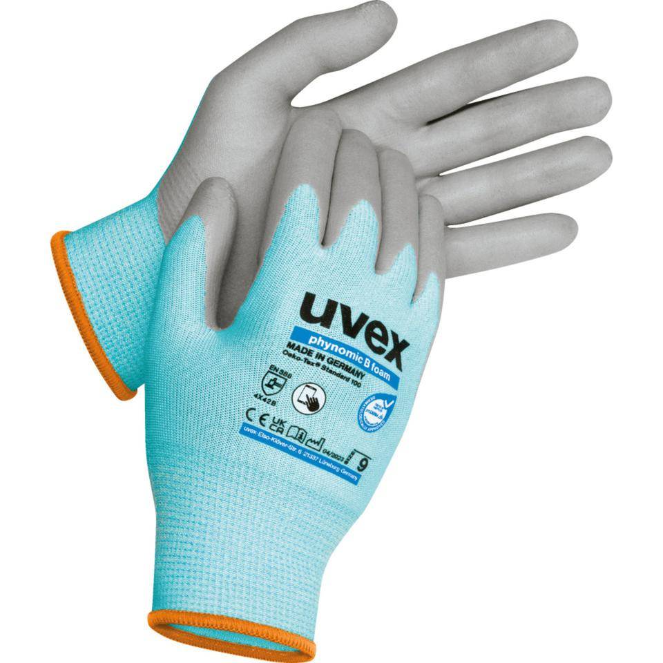 uvex Handschuh phynomic B foam, Kat.II, Touchscreen-Eignung, Polyamid, 270mm, Größe11