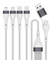 4smarts USB-C/A Multi-Ladekabel 4in2 weiß - Kabel - Digital/Daten