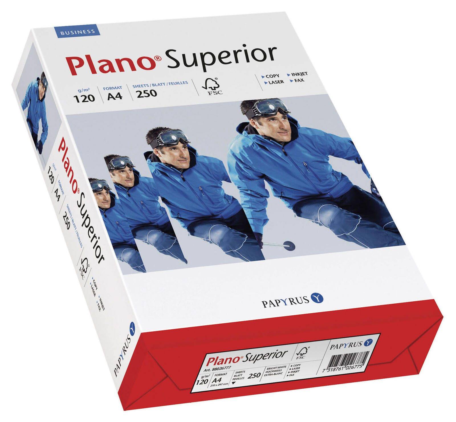 Papyrus PlanoSuperior - A4 (210 x 297 mm) - 120 g/m²250 Blatt Normalpapier