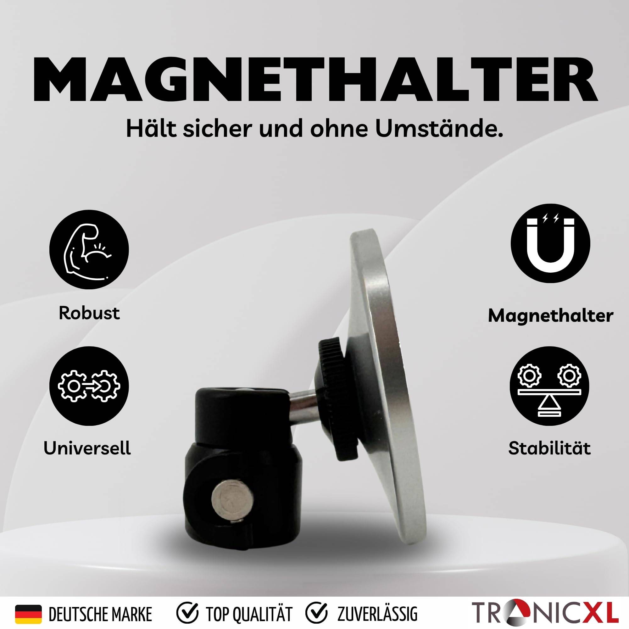Magnetische Handy Halterung Kugelkopf kompatibel mit Apple Magsafe iPhone Stativ Adapter magnetisch