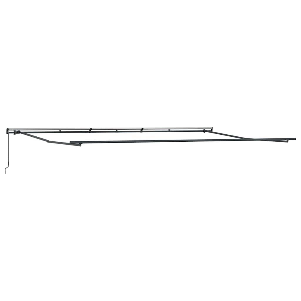 vidaXL Einziehbare Markise Hellgrau 600 × 350 cm Stoff