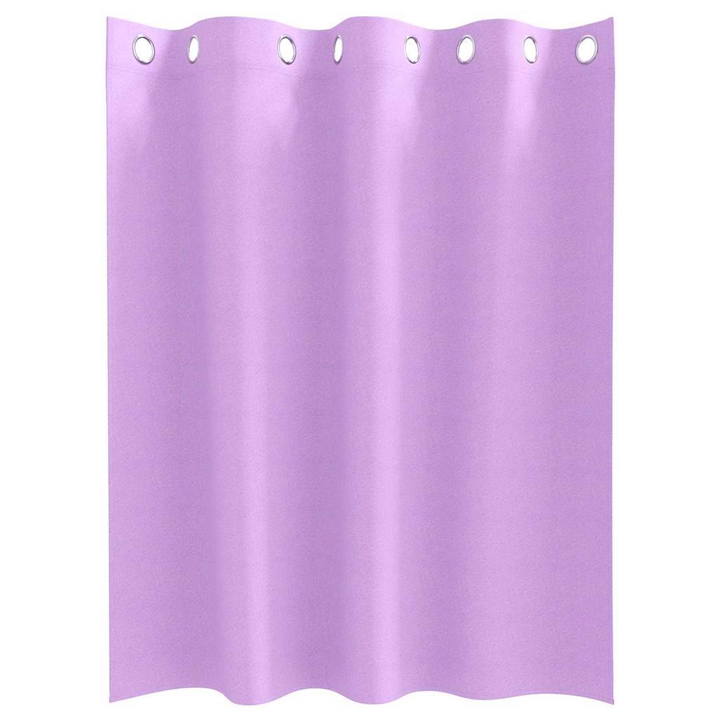 vidaXL Verdunkelungs-Vorhänge mit Ringen 2 pcs Lila 140 x 140 cm