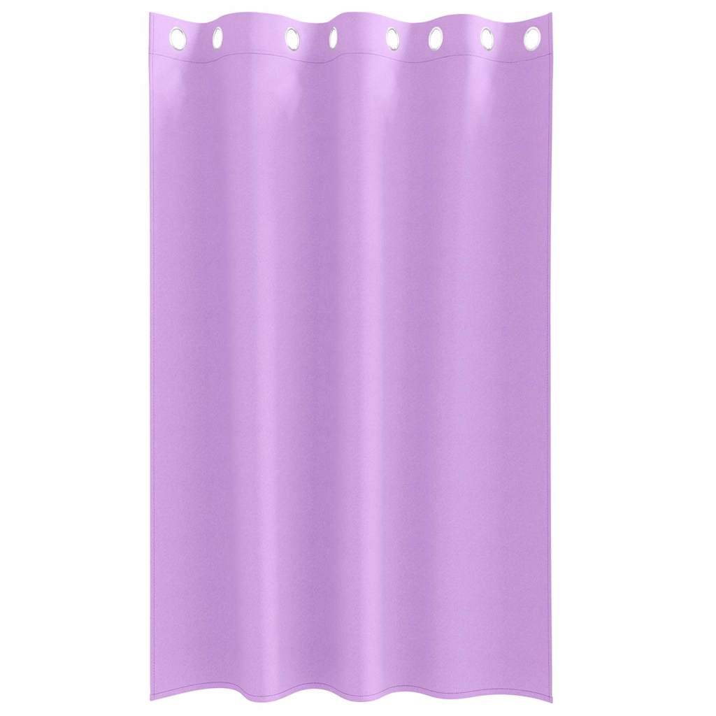 vidaXL Verdunkelungs-Vorhänge mit Ringen 2 pcs Lila 175 x 140 cm