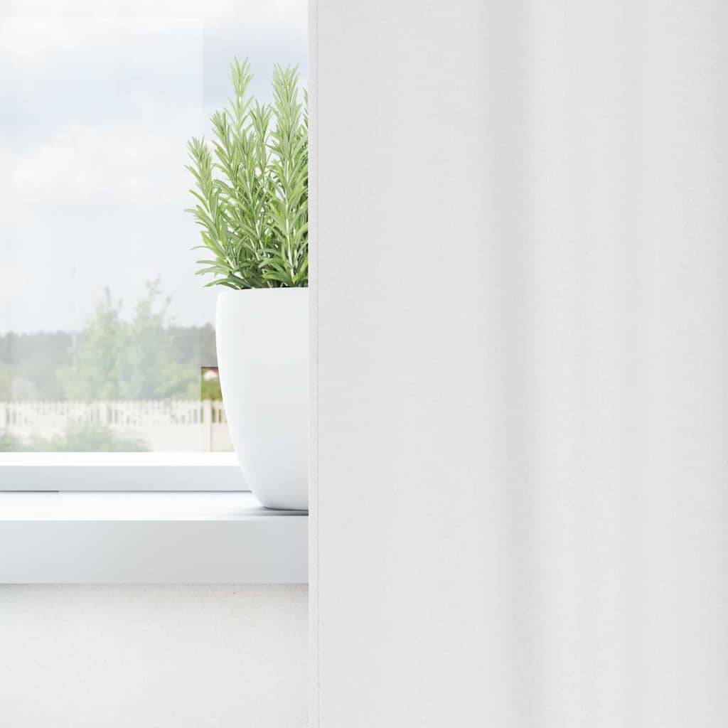vidaXL Verdunkelungs-Vorhänge mit Ringen 2 pcs Reinweiß 245 x 140 cm