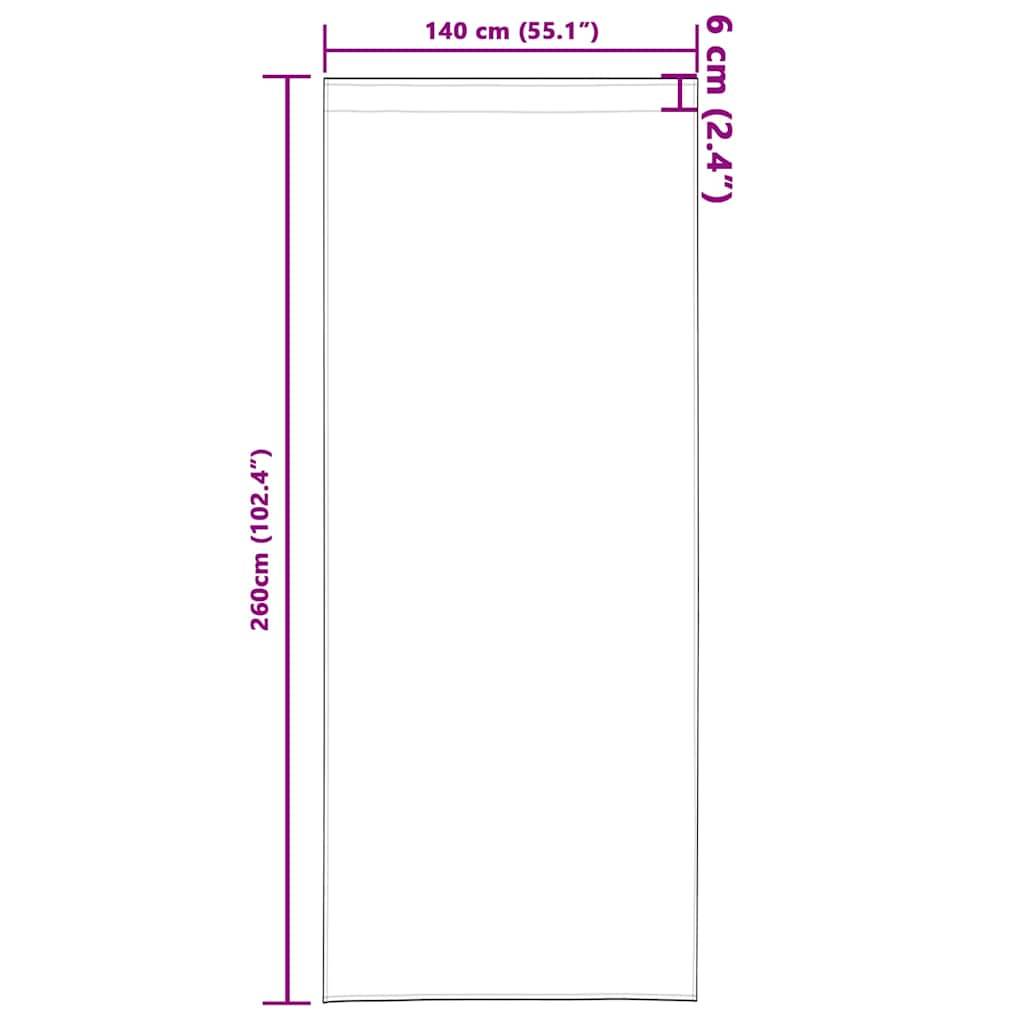vidaXL Verdunkelungs-Vorhänge mit Ringen 2 pcs Helles Pink