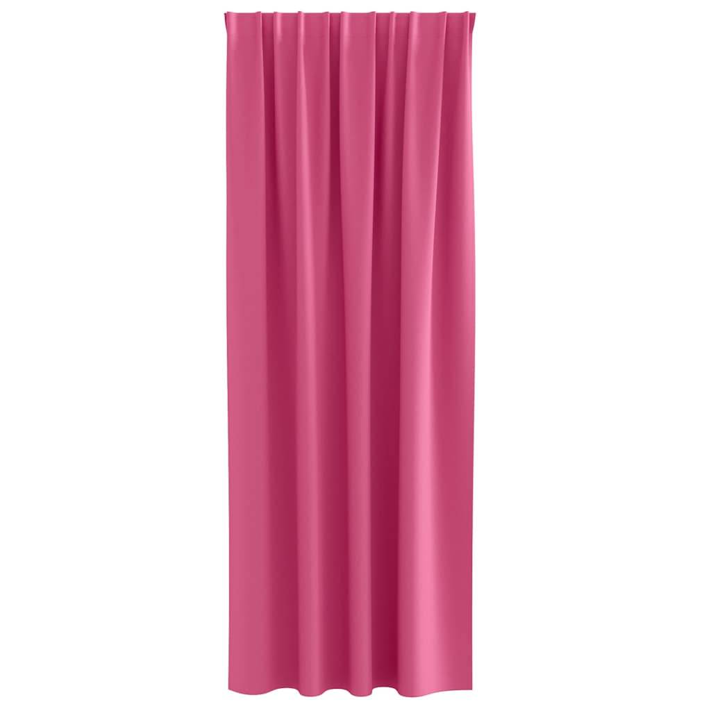 vidaXL Verdunkelungs-Vorhänge mit Ringen 2 pcs Helles Pink