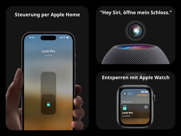SWITCHBOT Smartes Türschloss, Smart Lock Pro, schwarz